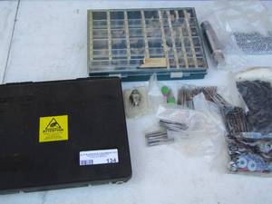 lot 134 image: BINX BUBA TOOL,  TAPS, LEAD PELLETS PLUS