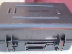 lot 136 image: Black Vacuum Seal Case with padding inside