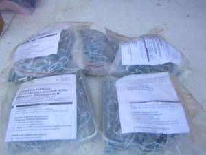 lot 144 image: bags of chain