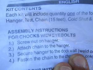lot 145 image: CHAIN SET - CHAIN, HANGERS, NUTS, SNAPS