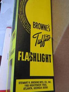 lot 27 image: BROWNES Tufflight  Flashlight qty 7 new
