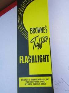 lot 191 image: BROWNES Tufflight  Flashlight qty 7 new