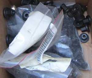 lot 196 image: BLACK WASHER NUTS