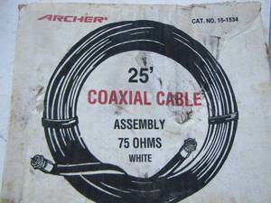 lot 195 image: 25 coaxial cable used