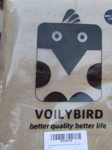 lot 236 image: VOILYBIRD  52 X 108  TAUPE  TABLE CLOTHS PACK OF 2