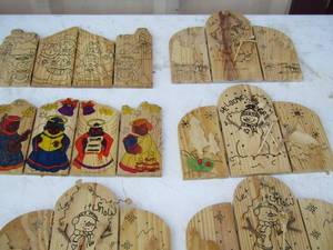 lot 261 image: wooden Christmas dcor pieces WAITING TO BE PAINTED