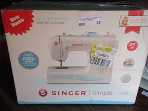 lot 335 image: SINGER SIMPLE SEWING MACHINE