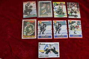 lot 111 image: Minesota North Stars Hockey Trading Cards