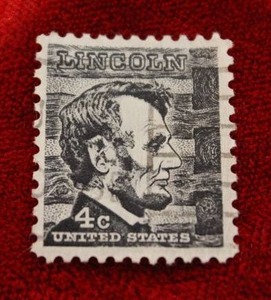 lot 23 image: Extremely Rare 1965 Lincoln 4 Cent Stamp
