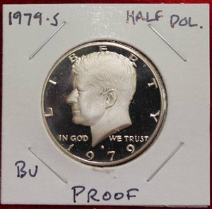 lot 11 image: 1979 S Kennedy Half Dollar Proof Cameo