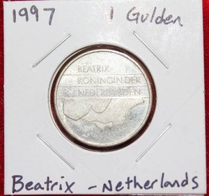 lot 53 image: 1997 Netherlands 1 Gulden Coin