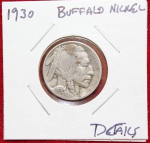 lot 71 image: 1930 Buffalo Nickel
