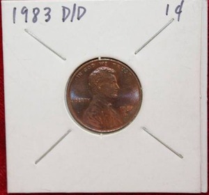 lot 128 image: ERROR 1983 D Lincoln Cent