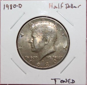 lot 192 image: 1980 D Kennedy Half Dollar