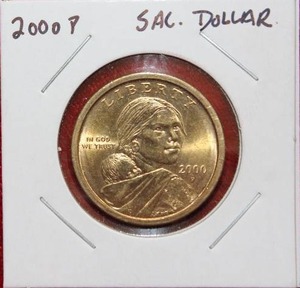 lot 207 image: 2000 P Sacagawea Dollar