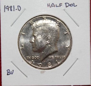lot 239 image: 1981 D Kennedy Half Dollar