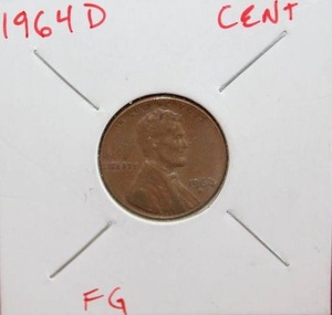 lot 271 image: 1964 D Lincoln Cent