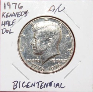 lot 282 image: 1976 Bicentennial Kennedy Half Dollar