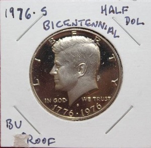 lot 291 image: 1976 S Bicentennial Kennedy Half Dollar Proof