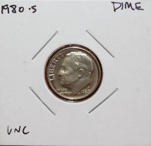 lot 297 image: 1980 S Roosevelt Dime