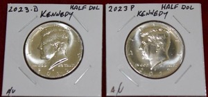 lot 311 image: 2023 P and D Kenndey Half Dollars