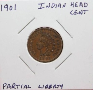 lot 313 image: 1901 Indian Head Cent
