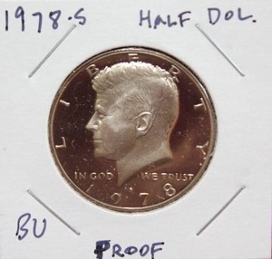 lot 335 image: 1978 S Kennedy Half Dollar Proof