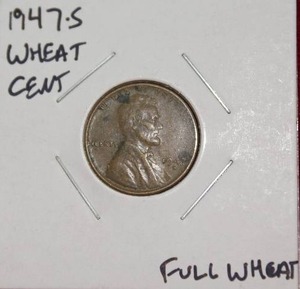 lot 378 image: 1947 S Wheat Cent