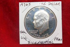 lot 32 image: 1976 S Eisenhower Ike Dollar Proof