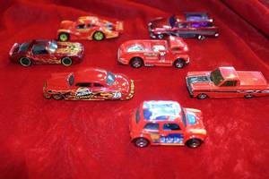 lot 156 image: Red Hot Wheels Cars