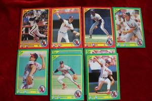 lot 365 image: 1990 Score Los Angeles Angels Baseball Trading Cards