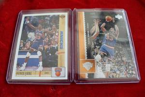 lot 134 image: Patrick Ewing Basket Ball Cards