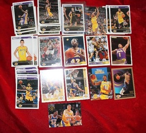 lot 97 image: Los Angeles Lakers Basket Ball Trading Cards