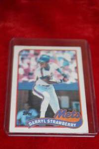 lot 380 image: 1989 Topps Darryl Strawberry #300
