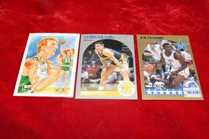 lot 24 image: Three Basket Ball Star Cards Including Larry Bird