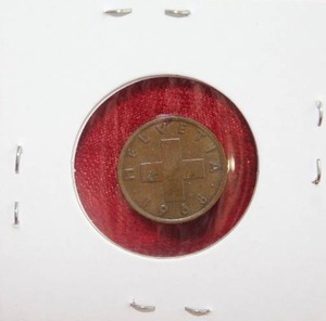 lot 269 image: 1968 Switzerland 1 Rappen Coin