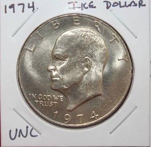 lot 179 image: 1974 Eisenhower Ike Dollar
