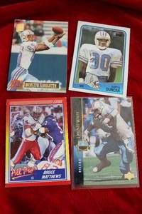 lot 280 image: Houston Oilers Football Trading Cards