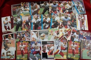 lot 202 image: Washington Redskins Football Trading Cards