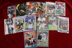lot 151 image: Denver Broncos Football Trading Cards