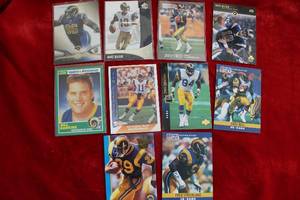 lot 309 image: St. Louis Rams Football Trading Cards