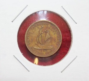 lot 65 image: 1955 British Caribbean Territories 5 Cent Piece