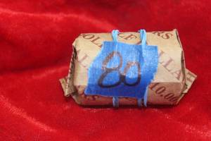 lot 80 image: Roll of Kennedy Half Dollars