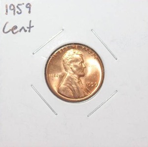 lot 420 image: 1959 Lincoln Memorial Cent