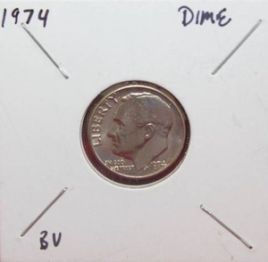 lot 446 image: 1974 Roosevelt Dime