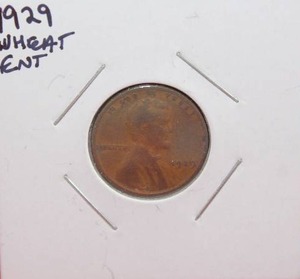 lot 404 image: 1929 Wheat Cent