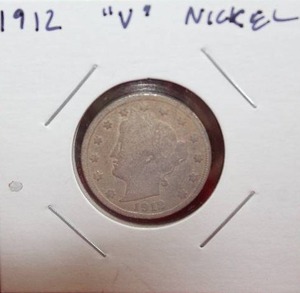 lot 402 image: 1912 Liberty V Nickel Nice Reverse