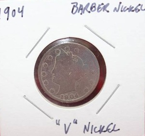 lot 362 image: 1904 Liberty V Nickel