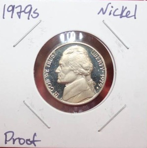 lot 258 image: 1979 S Jefferson Nickel Proof