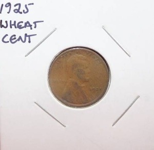 lot 424 image: 1925 Wheat Cent